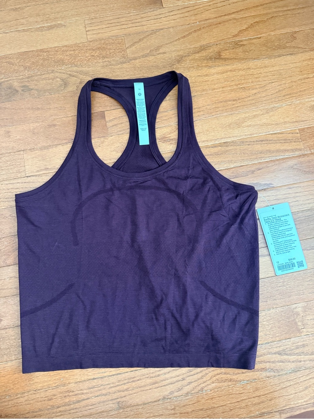 lululemon Goodnight Plum Swiftly Race Tank